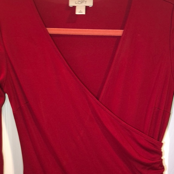 Cranberry Red Midi Dress - Picture 2 of 3